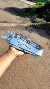 Tempat aki Cb Slim Crome Pangkon Aki PNP Cb Gl Dudukan accu Racing Braket wadah CB 100 CB 125 Gl 100 Glpro Glmax aki tiger Megapro MP Tirev