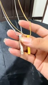 KALUNG TITANIUM BELUT BULAT LIONTIN BALOK ANTIKARAT MODEL TERBARU