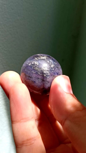 ลาพิส ลาซูลี่ | Lapis Lazuli #LPS1  ทรงกลม หินสีน้ำเงิน หินธรรมชาติ ขนาด 3 cm 