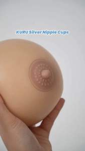 KURU Silver Nipple Cups 99.9% Pure Silver | Pelindung Puting ASI Anti Lecet & Anti Bakteri (2 pcs)