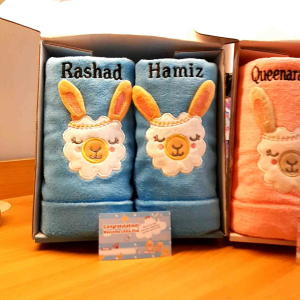 TERLARIS!! Hampers Kado Lahiran PREMIUM Selimut dan Handuk Bayi (Bisa bordir Nama di Handuk)