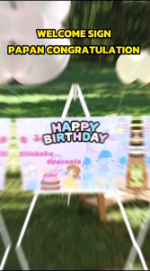 CETAK FOTO / WELCOME SIGN papan kayu nikah lamaran aqiqah khitan ulangtahun prewedding graduation Wisuda ukuran 40 cm x 60 cm bahan mdf tebal 6mm