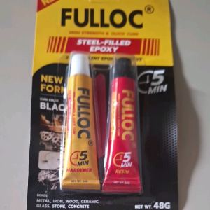 LEM BESI EPOXY FULLOC TAHAN PANAS 48GRAM (LEM BESI LEM BAJA LEM KERAMIK LEM SERBA GUNA)