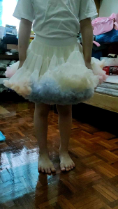 Ready Stocks 1-7 Yrs Rainbow 2nd Generation Good Quality Fluffy Soft Chiffon Mesh Ballet Princess Tutu Skirt dress 篷篷裙