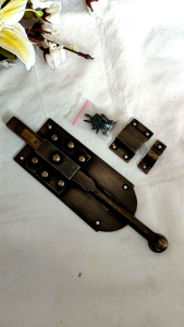 Grendel Pintu Antik Kuningan / Grendel Pintu Batavia 20 dan 29 cm Asli Kuningan