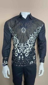 Kemeja batik pria lengan panjang motif danapati