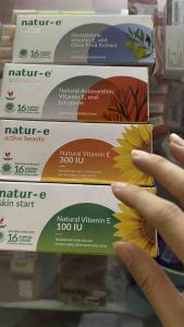 Natur E 300 Vitamin E Box Isi 16 Kapsul Lunak: Vitamin E 300 IU Vitamin Kulit