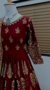 [PRE-ORDER]Heavy Embroidery Sequence Work Party Wear Gown 15 TO 20 DAYS DELIVERY