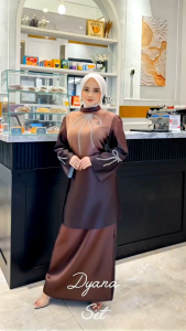 DYANA Setelan Kebaya Gradasi Pita baju kondangan wanita kekinian baju kurung malay
