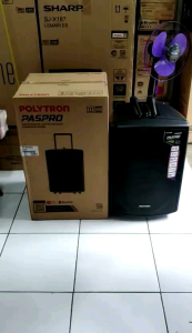 POLYTRON PAS-PRO 12F3 SPEAKER AKTIF MEETING PORTABLE BLUETOOTH INCLUDE MIC WIRELESS 2PCS 100% ORI