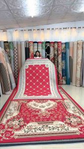 พรมปูพื้น 6ฟุต 160x230cm ขนสั้น  มีกันลื่น ทนทาน /ส่งแบบม้วน