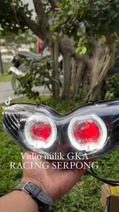 REFLEKTOR LAMPU DEPAN JUPITER Z NEW BURHAN BILED MINI LED SUPER TERANG