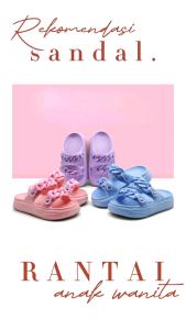 SANDAL WEDGES ANAK PEREMPUAN VARIASI RANTAI 2204-5 (24-35) SANDAL BAN DUA VARIASI MOTIF RANTAI