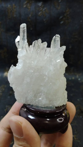 Natural Precious Himalayan White Quartz Crystal Cluster Ornament XWQ04 #WhiteCrystal #CrystalQuartz #homedecor