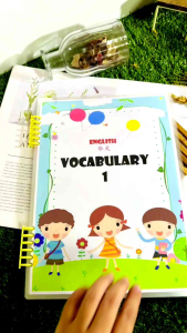 Vocabulary Busy Book 1 | Trilingual三语 (BM+EN+CN) | Preschool Quiet Book | Early Learning Sticker Book