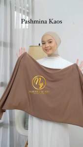 PASHMINA KAOS TURKYS RAYON PREMIUM 180cm x 60cm | PASHMINA KAOS POLOS