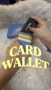 T O R Y BCH Slim Card Holder with Zip – Luxury Leather Mini Wallet for Women | Compact Coin Purse
