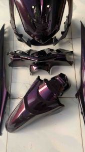 Cover body full halus honda beat karbu tahun 2008-2012 hitam lembayung merah