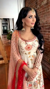 (PRE-ORDER) NEW ARRIVALS EMBROIDERY SEQUENCE WORK PARTY WEAR GOWN