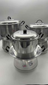 หม้อหวด 22/24/26 ตรารถยนต์ หม้อนึ่งไทย หม้อหวด หม้อนึ่ง ซึ้งนึ่ง นึ่งข้าวเหนียว หม้อหวด หม้อต้มน้ำ หม้อไทย หม้อลาว อุ่นอาหาร เครื่องครัว หม้อนึ่ง หม้ออเนกประสงค์ หม้ออลูมิเนียม หม้อ carbrand AW364 ALUWARE