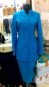 seragam blazer wanita paud/himpaudi baju guru paud bahan lokal stelan rok dan celana