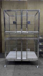 Heavy Duty 2 Layer 4 Doors Stainless Steel Dog Cage: A Comprehensive Guide