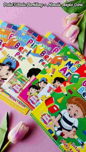 Paket 6 Buku Pintar Berhitung + Menulis Angka & Garis Bentuk TAH
