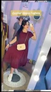 LONG DRESS CRINKLE AIRFLOW PREMIUM POLOS /DASTER WANITA KEKINIAN