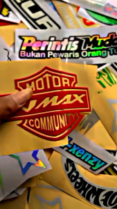 Stiker Catting Logo Timbul Motor NMAX Community