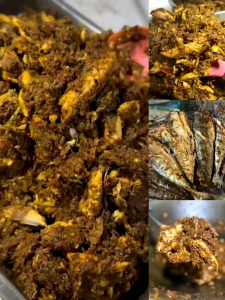 ไตปลาแห้งคั่วกลิ้งกระปุก 500 กรัม