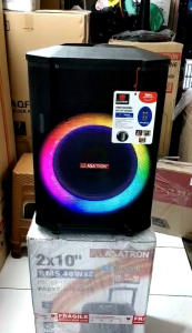 ASATRON INFINITE 12INCH RMS 50WATT SPEAKER PORTABLE BLUETOOTH INCLUDE MIC WIRELLES 2PCS 100%ORI