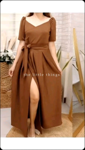 Dark Brown Chocolate Dress Collection – Bridesmaids Entourage Pre-Nup Christening Choir Costume Casual Cocktail Civil Wedding Graduation Reception Special Occasion Dresses by Lachica’s Apparel | Neoprene Fabric | Small to Medium Sizes | All Leng