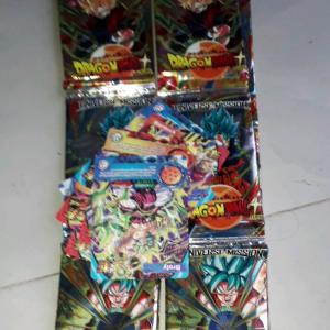 Sét 48 thẻ bài 7 viên ngọc rồng in 2 mặt kích thước 8.2 x 6.2 cm bằng giấy bóng cứng óng ánh