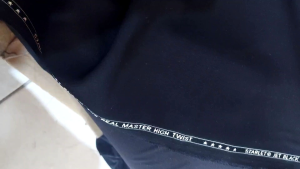 Kain JETBLACK SETARLET Premium High Twist: Bahan Pakaian Formal Jas Celana Blazer Jaket