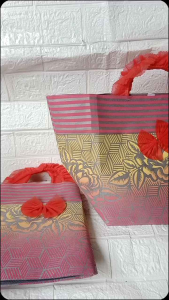 12 pcs Tas Hajatan Spunbond Avalan Syahrini super tebal ukuran 22x22x30 cm goodie bag kado sembako