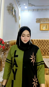 MIDI dress Layla rawis cotton combe terbaru betseller