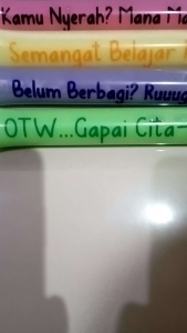 plastik es mambo lilin karakter kata-kata lucu 3x20 (isi 150pcs) 3x26 (isi 100pcs)