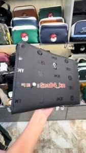 Túi Cầm Tay Golf Nam Amazingcre Hoạ Tiết Skull Monogram Mới Nhất | Túi Clutch AMCR Hàn Quốc 1 Ngăn Chống Nước & Thời Trang