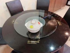 Mark Haven Furniture#Rotating glass#Rotating table#Tempered glass#Turning glass