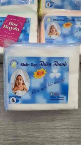 Sét 10 Chiếc Khăn Sữa Cho Bé Sơ Sinh Vải Gạc Cotton Cao Cấp Thiên Thanh Dày 3 lớp Siêu Thấm Hút Nước 25x35cm 25x25cm