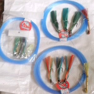 DIY BUNDLE #15 FLY FISHING BAITS AND luminous head AND TARAK-TARAK WITH 1PK #45LBS FISHBRAND MONOFILAMENT