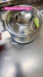 NỒI HAI QUAI MINI 10cm / NỒI MINI INOX 304