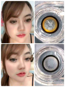 Mini Sakura ดำ/ตาล Black/Brown เปลี่ยนแทนทุกเดือน คอนแทคเลนส์ 0.00 บริการ