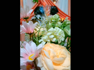 DEKORASI LAMARAN UKURAN 3MX2.2M PAKET BACKDROP TUNANGAN LENGKAP