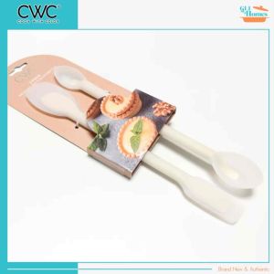 CWC Cook With Color 2-Piece Mini Measure and Scrape Spatula Set