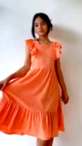 FRANCES MIDI DRESS CAN FITS TO 7 YRS OLD UP TO 10 YRS OLD PITITE SIZE ONLY