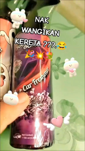 SUGARBOMB CAR FRESHNER 100ML.  SPRAY UNIT SCENT FLORAL FRUITY FRESH. MADE IN MALAYSIA HIGH QUALITI  LONG LASTING FRESHNESS ELIMINATE ODOUR FRESH LOVELY SCENT