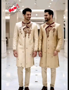 ✨ ชุดเชอร์วานี (Sherwani) สุดหรูสำหรับคุณผู้ชายที่ต้องการความโดดเด่น ✨