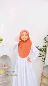 hijab anak Bergo Sakinah By Husna kerudung anak bahan jersey premium