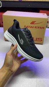 SEPATU NEW ERA TALI WARNA HITAM PUTIH DAN HITAM UNTUK LAKI-LAKI DAN WANITA MODEL SPORTY FASHION